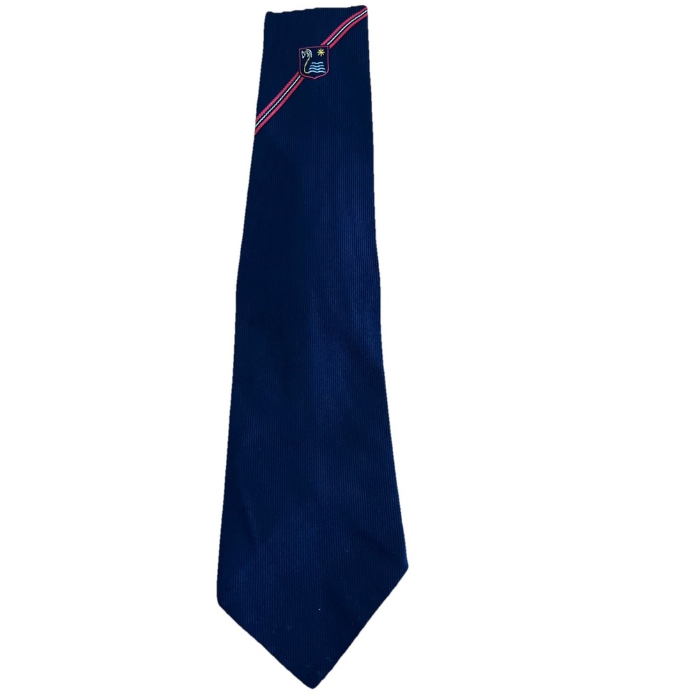 Macaseta Blue Tie Red Stripe‎ & Seal Pattern